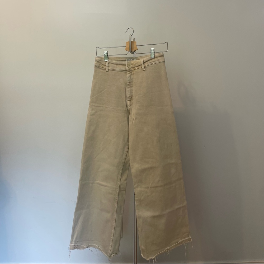 Wide-leg Beige Zara Jeans